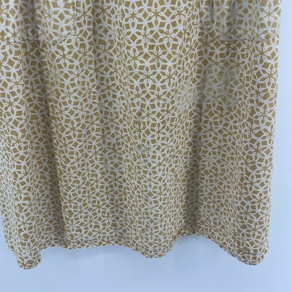 Passion Lilie 100% cotton elastic waist pull on printed A-line midi skirt sz S - Picture 3 of 7